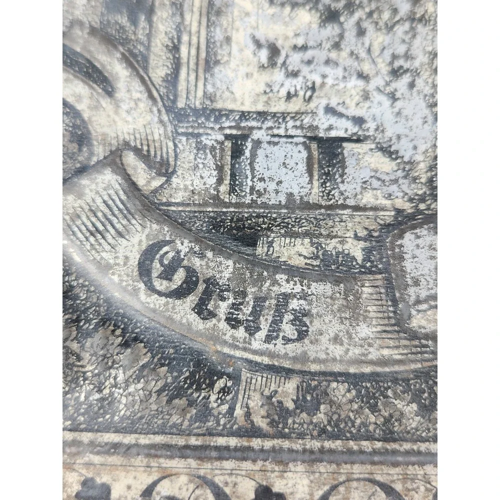 Vintage German Silver Tin Biscuit Box Knight Jousting Castles Horse History